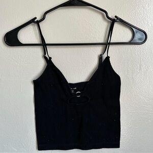 Urban Outfitters Black Ribbed Tank Top